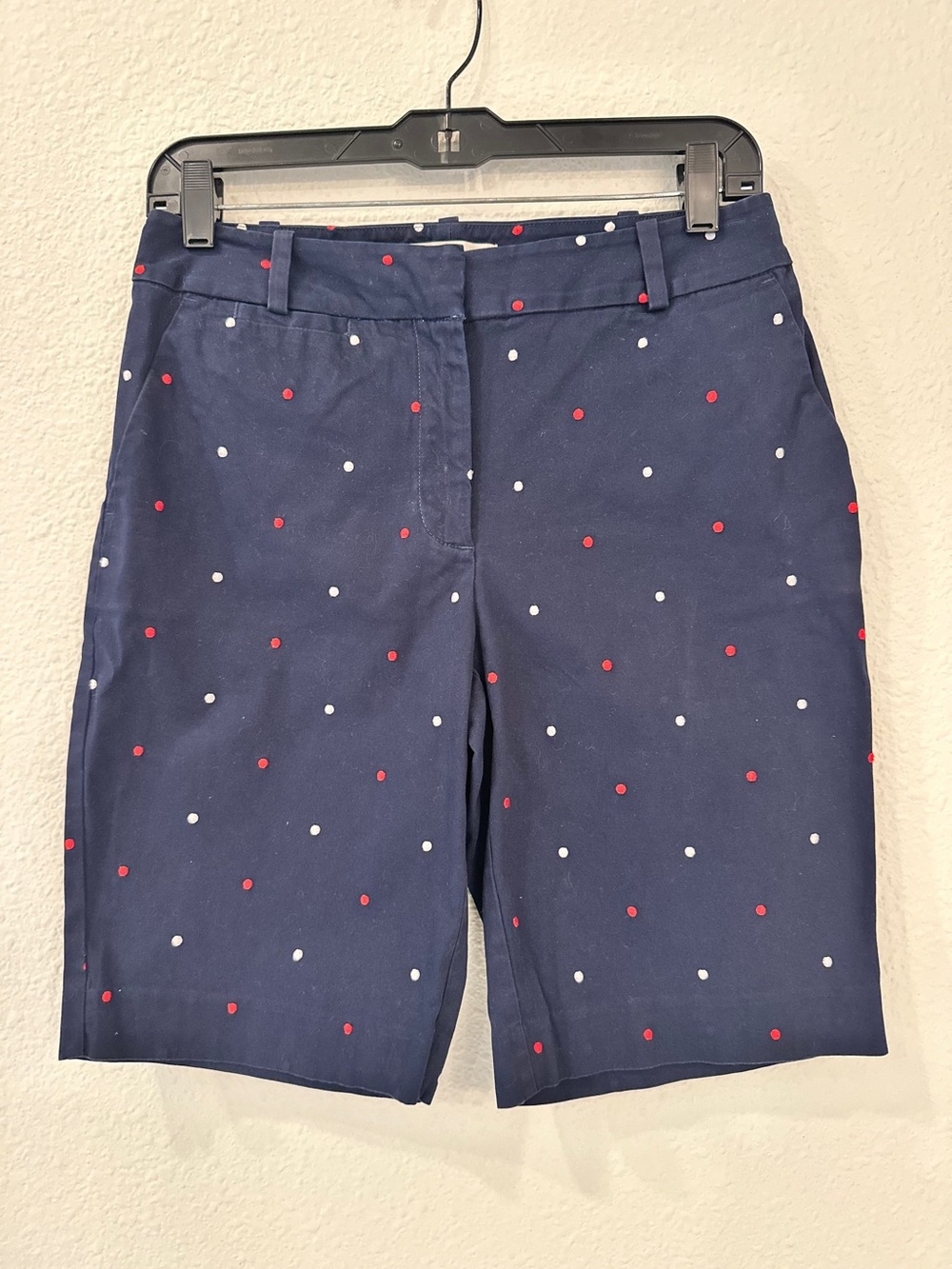 Talbots Navy Polka Dot-Print Women’s Shorts